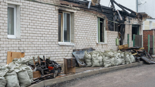 Professional Emergency Fire Cleanup technician working in Knapp, WI